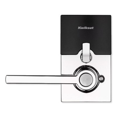 Kwikset SmartCode 917 Series Electronic Halifax Lever, Polished Chrome